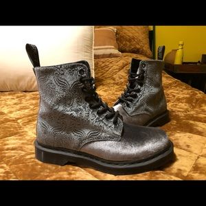 Velvet Doc Martens